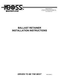 Ballast Retainer Kit - Boss Products