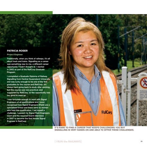 View the I Run the Railways booklet - RailCorp