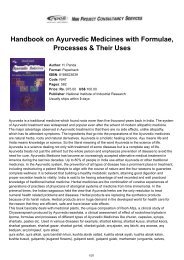 Handbook on Ayurvedic Medicines with Formulae, Processes ...
