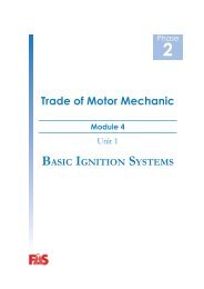 Trade of Motor Mechanic - eCollege