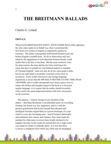 THE BREITMANN BALLADS