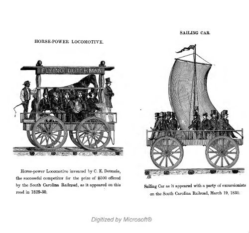 The history of the first locomotives in America. From original ...