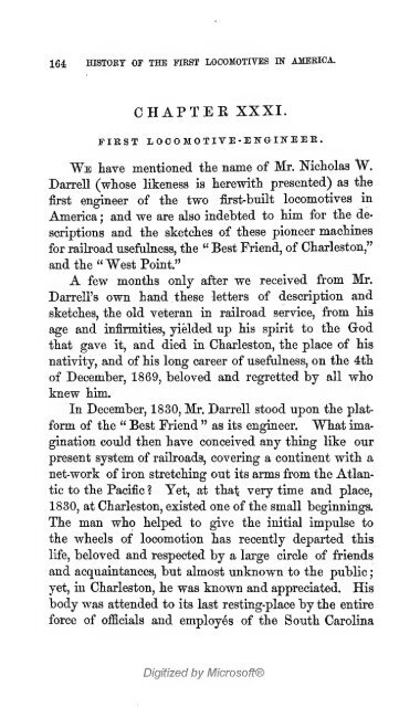 The history of the first locomotives in America. From original ...