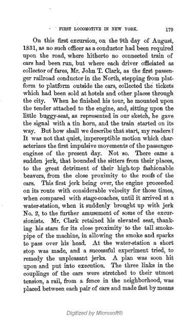 The history of the first locomotives in America. From original ...