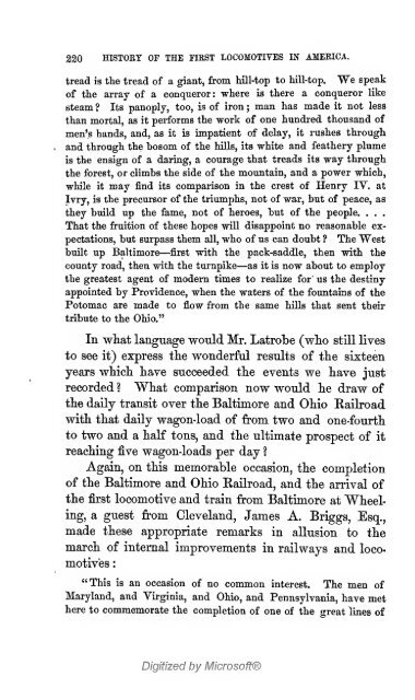 The history of the first locomotives in America. From original ...