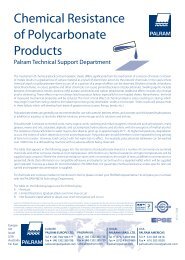 PC chemical resistance.fh11 - Perspex Distribution Ltd