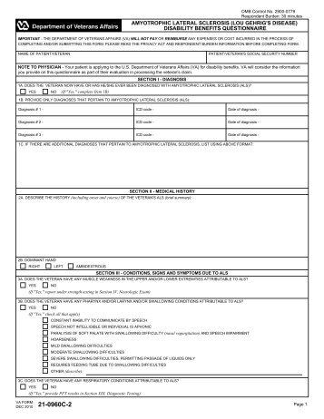 VA Form 21-0960C-2 - Veterans Benefits Administration - US ...