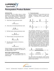 Peroxyesters Product Bulletin - Arkema Inc.