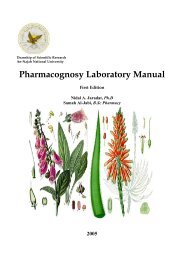 Pharmacognosy Laboratory Manual - An-Najah National University