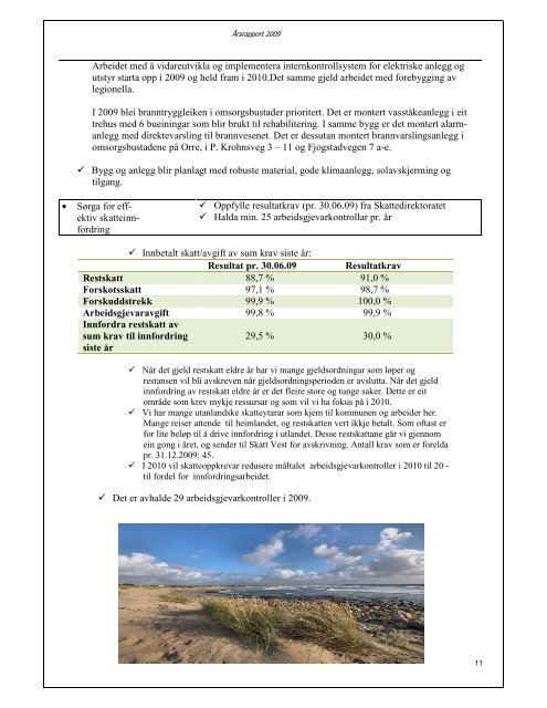 Årsrapport hovuddel 2009 - Klepp kommune