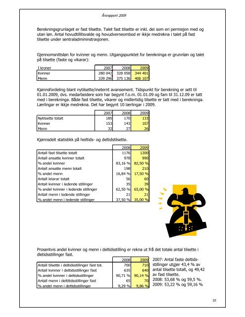 Årsrapport hovuddel 2009 - Klepp kommune