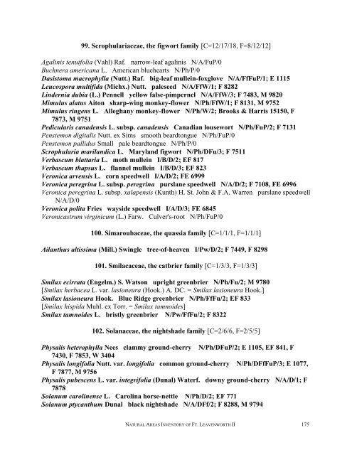 A Natural Areas Inventory of the - Kansas Natural Heritage Inventory ...