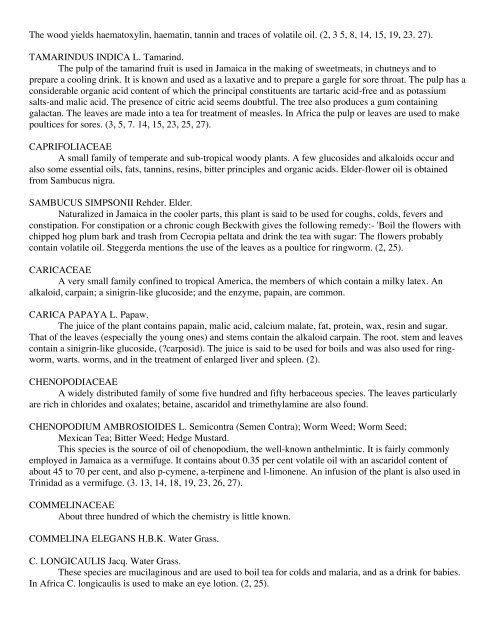 MEDlCINAL PLANTS OF JAMAICA. PARTS 1 & 11.