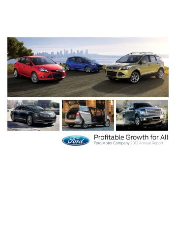 Profitable Growth for All - Ford Motor Company