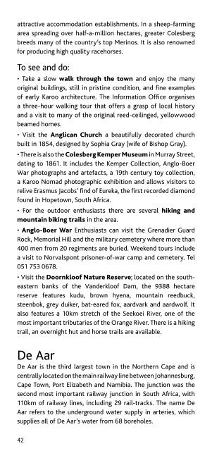 NCTA Travel Guide 2012 - Northern Cape Tourism