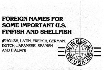 Foreign Names for Finfish Shellfish - Jersey Seafood