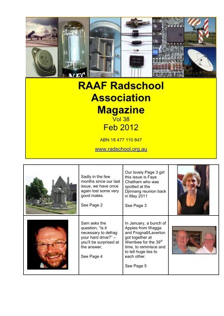 RAAF Radschool Association Magazine – Vol 38