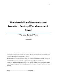 The Materiality of Remembrance: Twentieth Century War Memorials ...