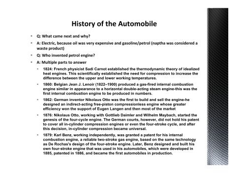 All About An Automobile's Body / Chassis Some History of the ...