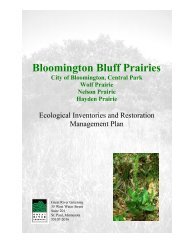 Bloomington Bluff Prairies - Great River Greening