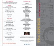 The on sale office menu
