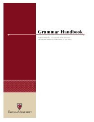 Grammar Handbook - Capella University