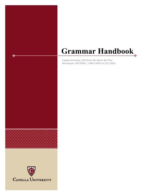 Grammar Handbook - Capella University