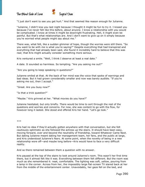 The Blind Side of Love by Ingrid Díaz The Blind Side of Love by Ingrid Díaz