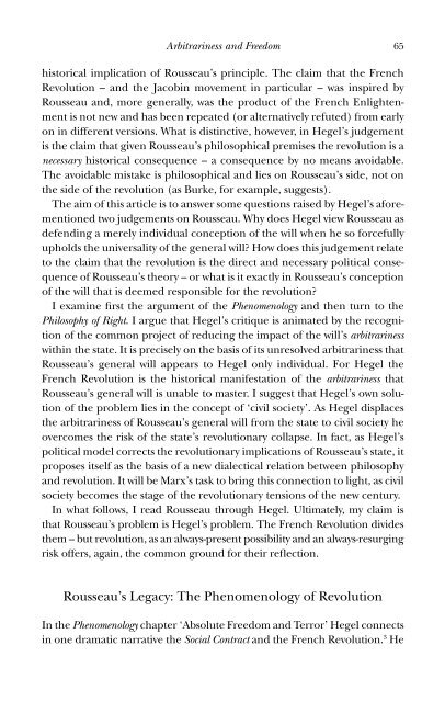 Rousseau and Revolution