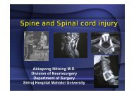 Spine and Spinal cord injury - Mahidol University