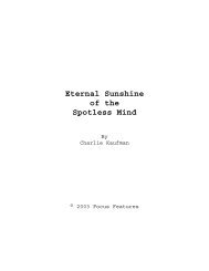 Eternal Sunshine of the Spotless Mind - Daily Script