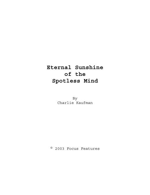 Eternal sunshine of the spotless mind full movie watch online with english subtitles best sale