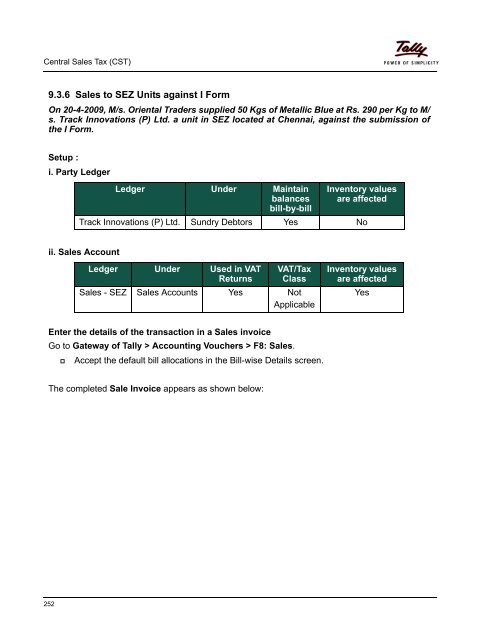 Ii Create Sales Ledger L