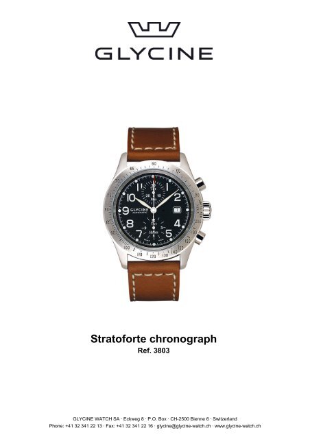 Glycine stratoforte shop chronograph