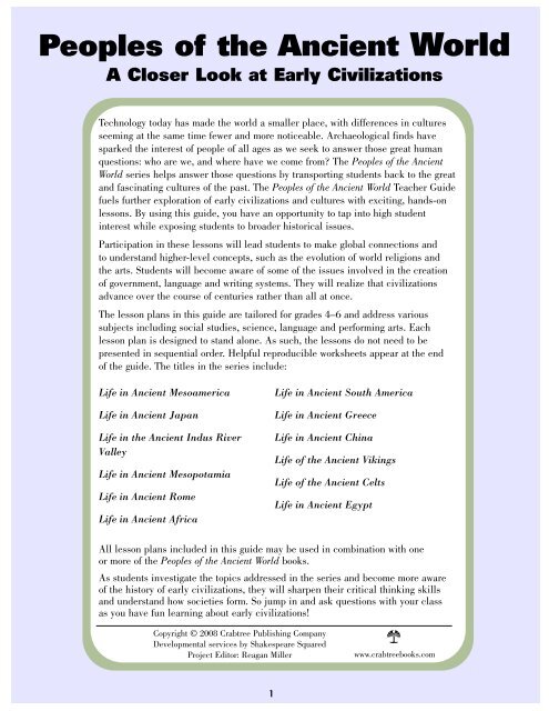 Peoples of the Ancient World - Crabtree Publishing