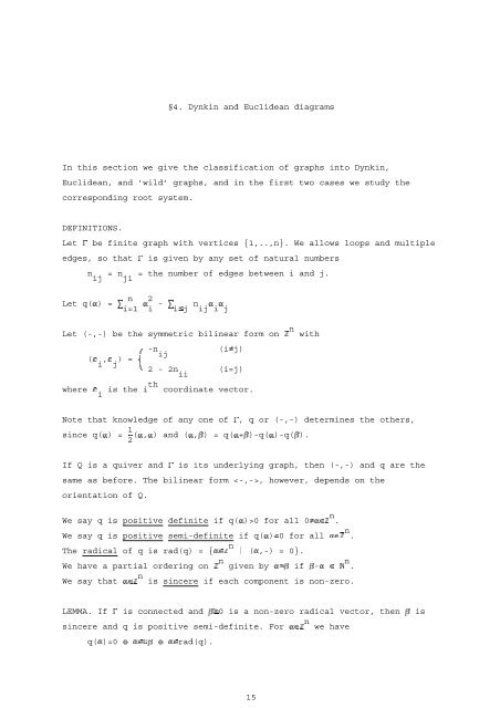 Lectures on Representations of Quivers by William Crawley-Boevey ...