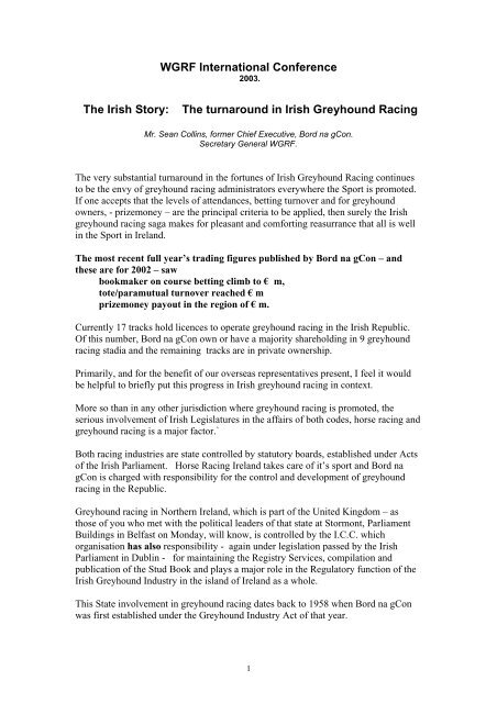 Irish Greyhound Racing.pdf Greyhound Data