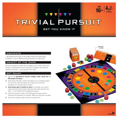 trivial pursuit rules trivial pursuit rules