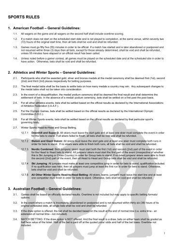Basketball Betting Rules