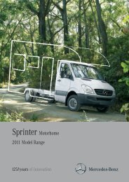 Sprinter Motorhome - Mercedes-Benz Vans - More than a box on ...