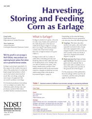 Harvesting, Storing and Feeding Corn as Earlage - NDSU Agriculture