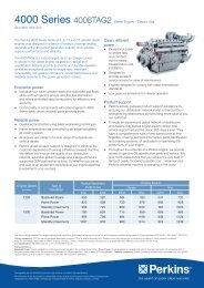 4008TAG2 Engine - Electro Unit - Perkins Engines