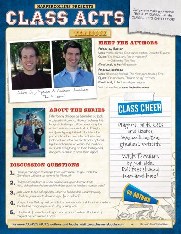 Adam Jay Epstein & Andrew Jacobson - HarperCollins Children's ...