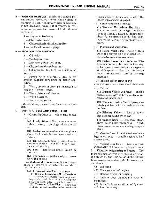 Continental L-Head Overhaul Manual - Igor Chudov