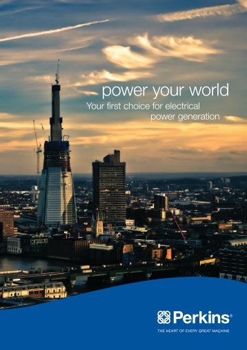 Electric Power sector brochure - Perkins Engines