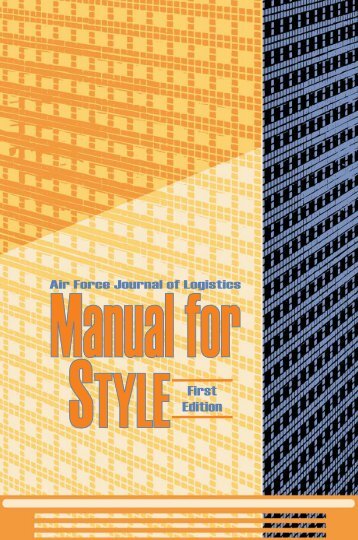 Manual for Style 1 - AF Logistics Management Agency