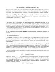 Thermochemistry: Calorimetry and Hess's Law Some chemical ...