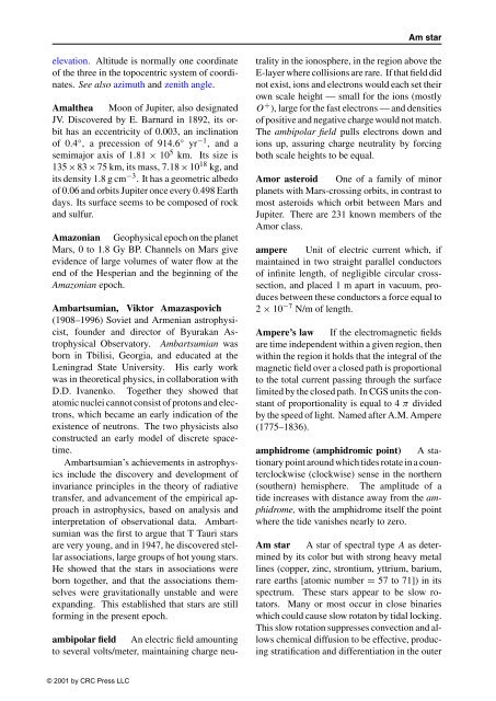 DICTIONARY OF GEOPHYSICS, ASTROPHYSICS, and ASTRONOMY