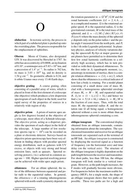 DICTIONARY OF GEOPHYSICS, ASTROPHYSICS, and ASTRONOMY