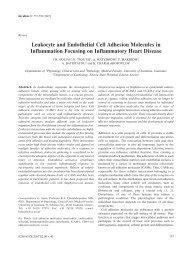 Leukocyte and Endothelial Cell Adhesion Molecules in Inflammation ...